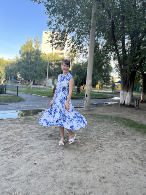 Платье Алиса из шифона бабл фото