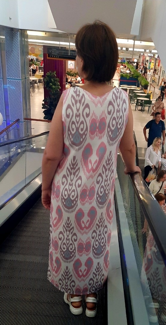 Платье из узбекского иката фото