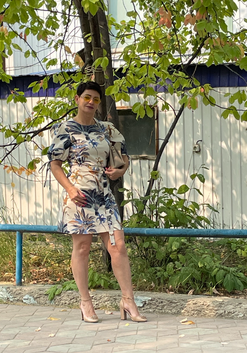 Платье-футляр «Облака»