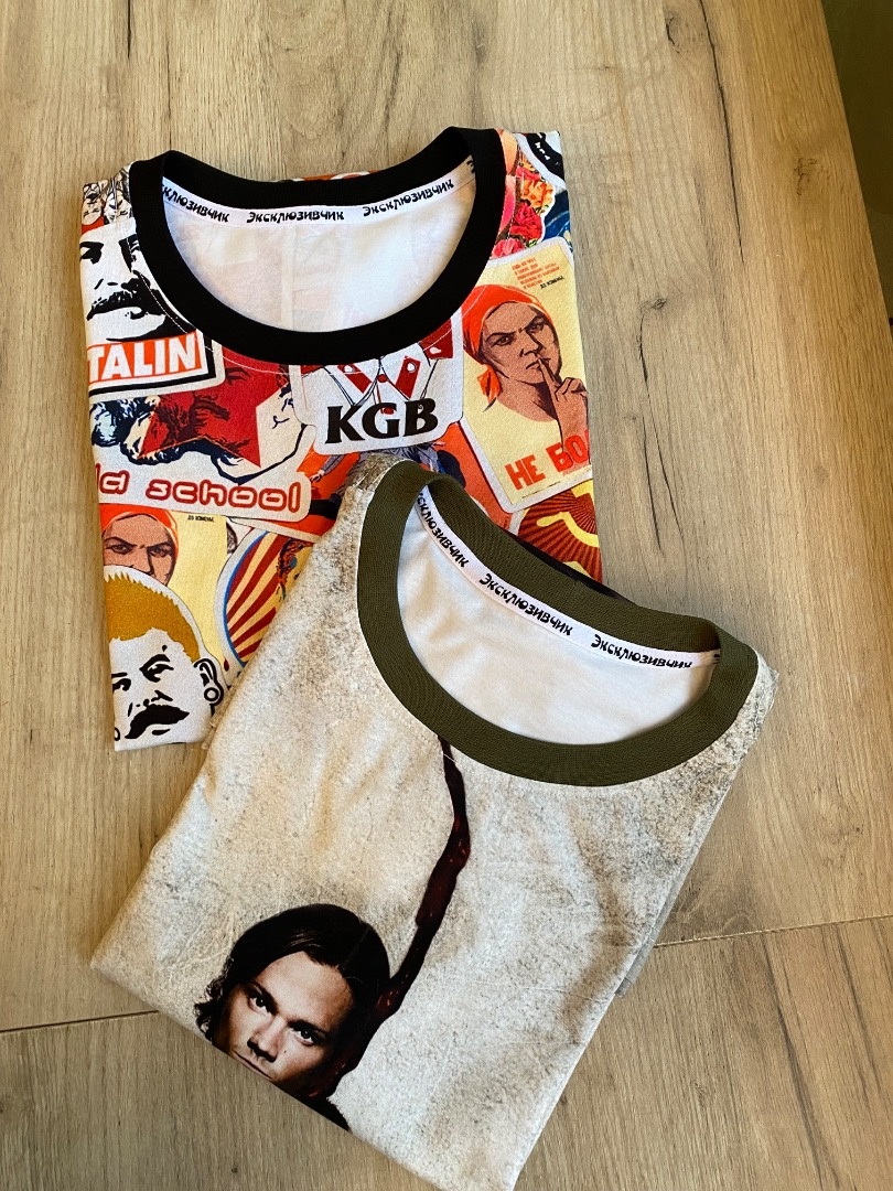 Новые футболки для сына  фото