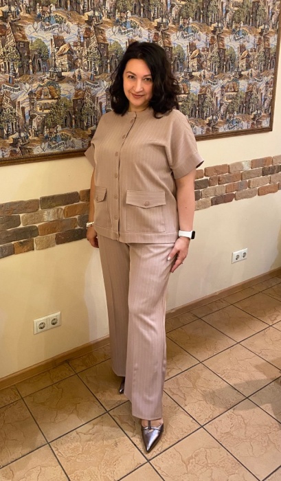 Жакет по выкройке рубашки «Тайра»