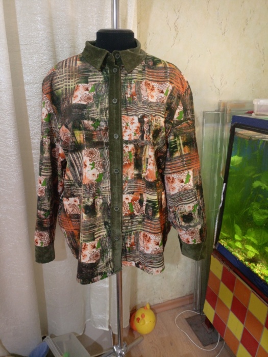 Рубашка из вельвета