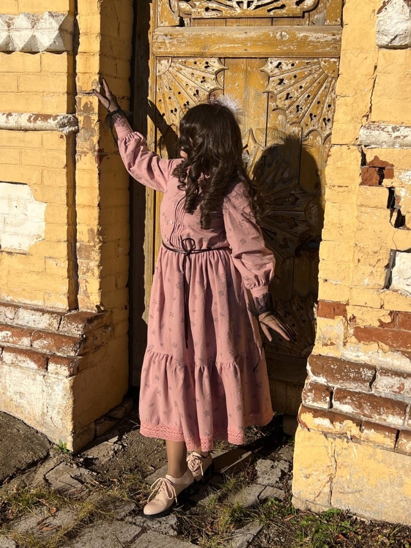 Платье из фланели для холодной погоды фото