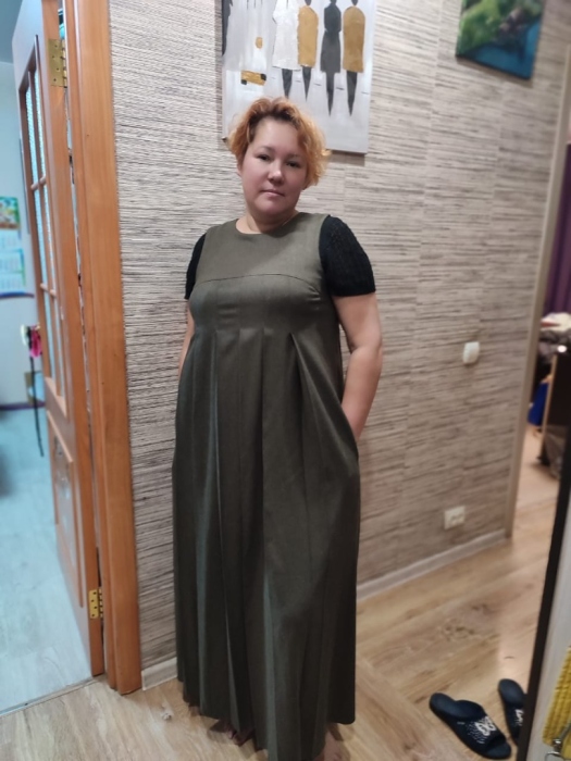 Сарафан со складками