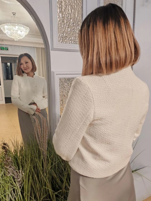 Жакет в стиле азиатская Шанель