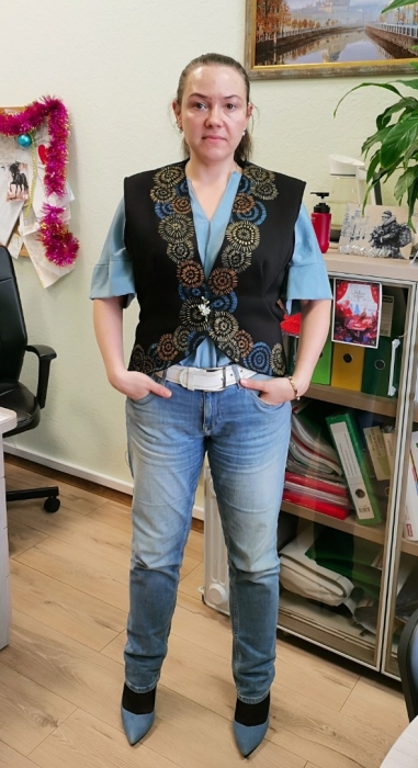 Жилет в не азиатском стиле