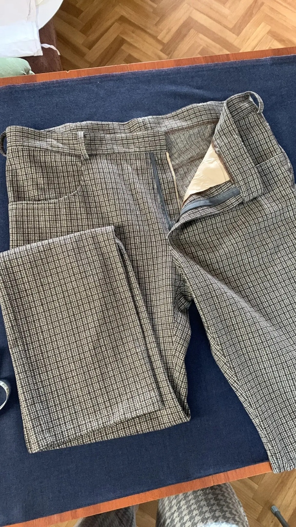 Мужские джинсы из трикотажа с начесом фото