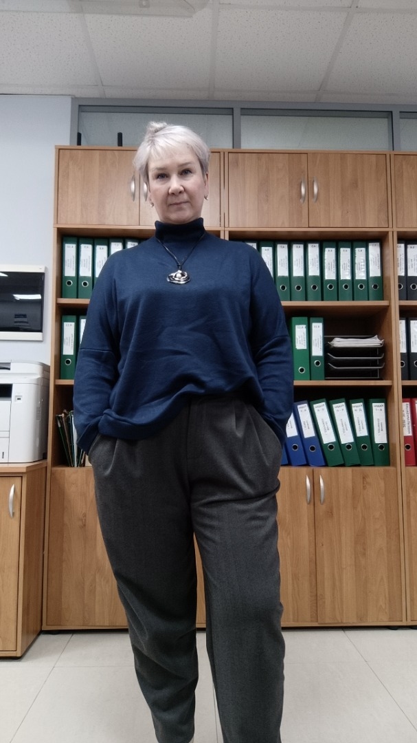 Теплый пуловер «Ульяна» фото