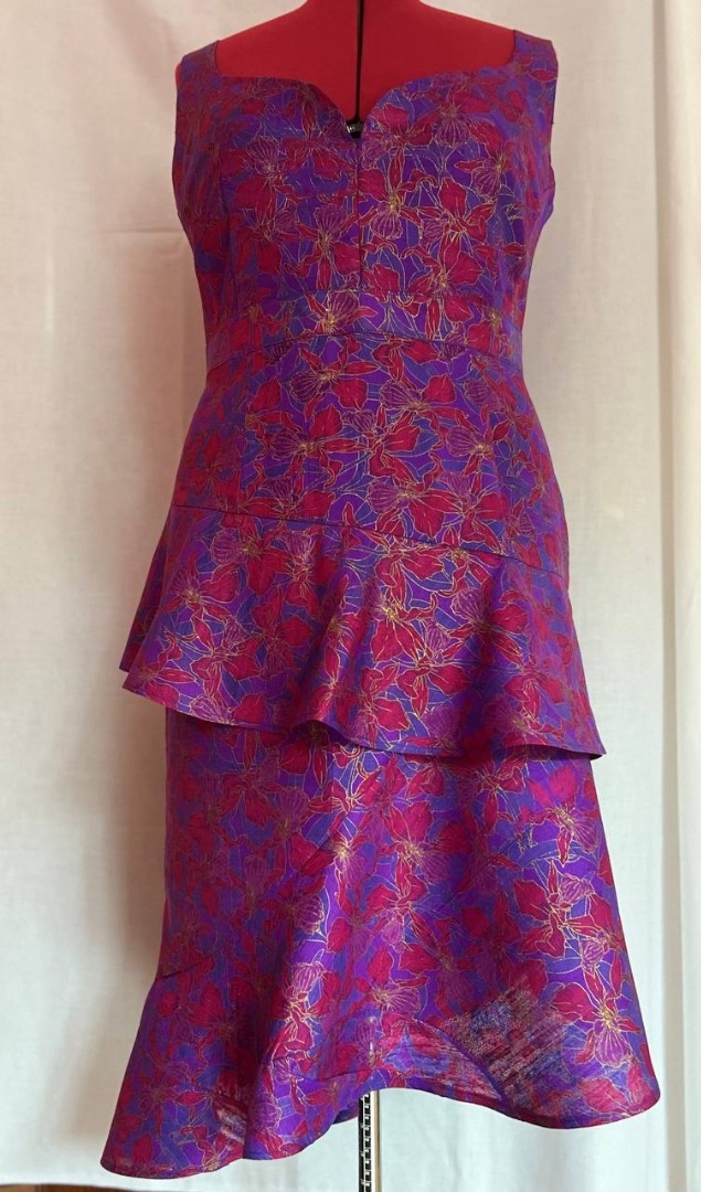 Шелковое платье по выкройке «Алекса» фото