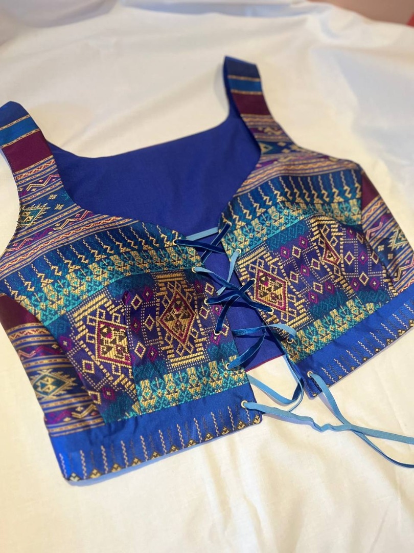 Топ на шнуровке по выкройке платье «Алекса» фото