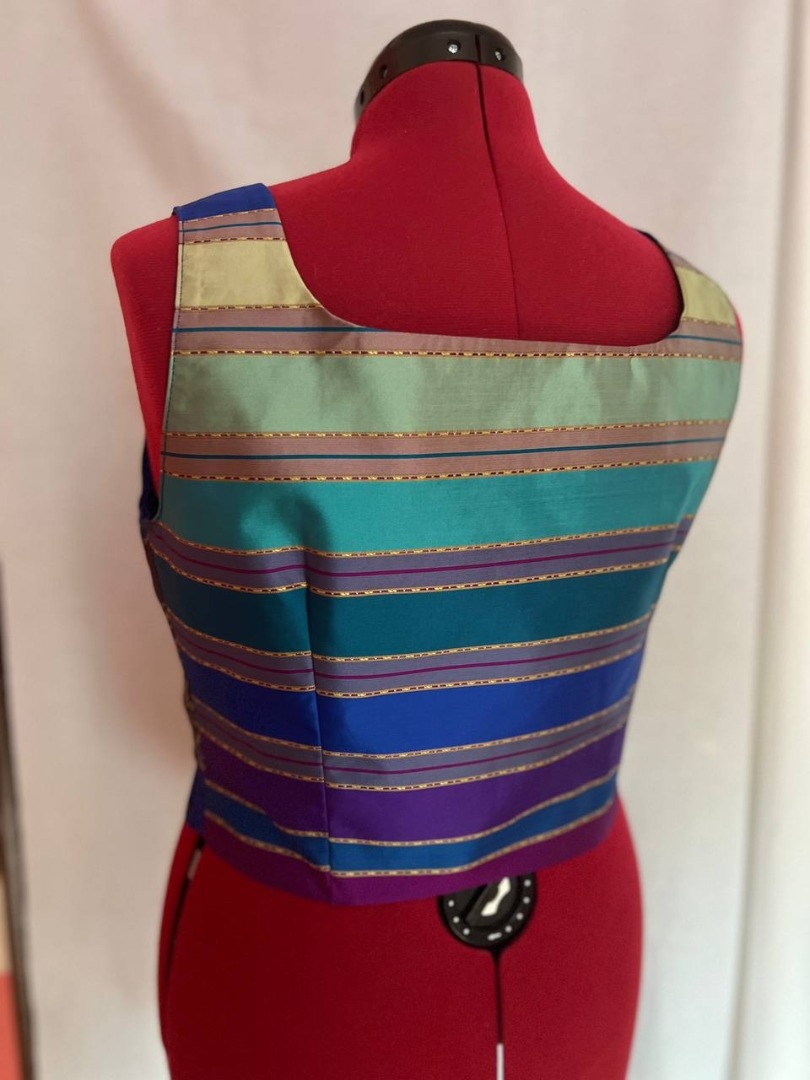 Топ на шнуровке по выкройке платье «Алекса» фото