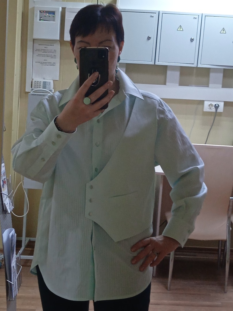 Рубашка «Сентябрь» отшитая в марте фото