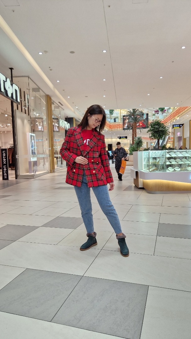 Шотландская клетка в жакете Шерги фото