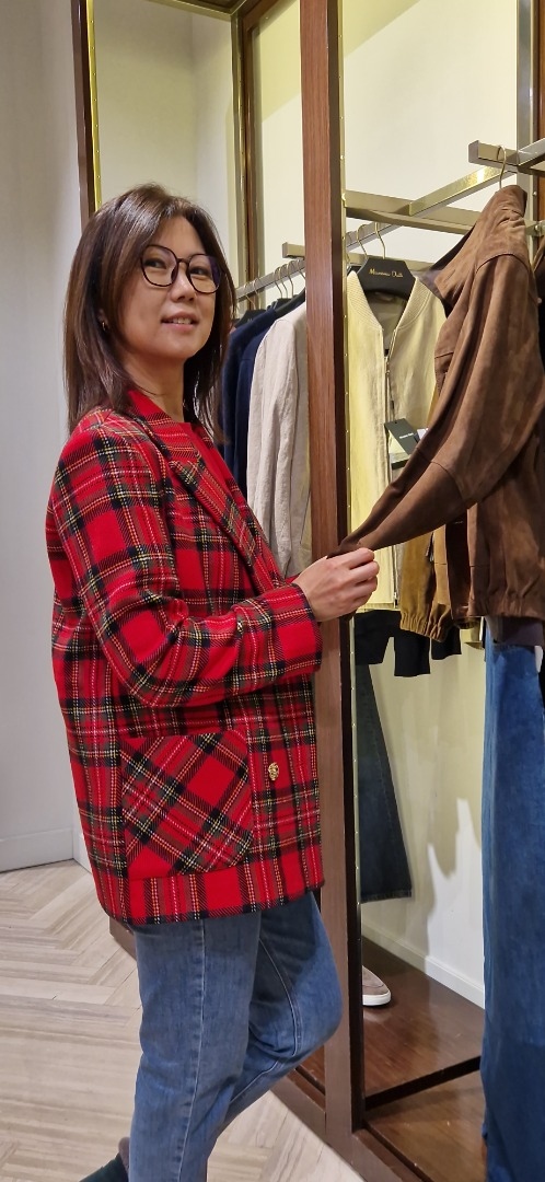 Шотландская клетка в жакете Шерги фото