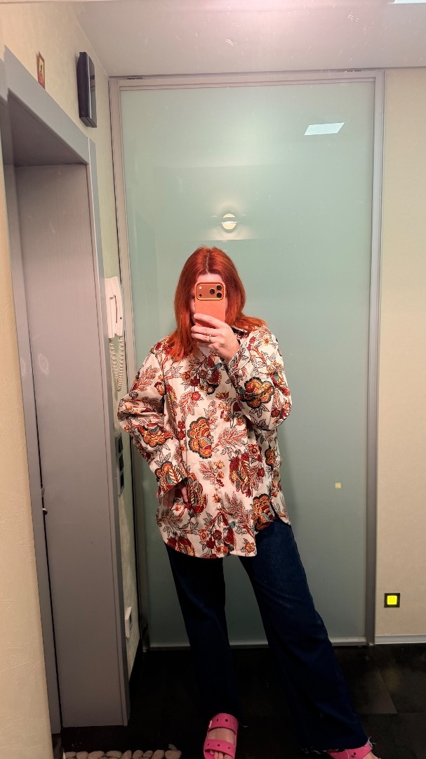 Идеальная рубашка из очень красивого  хлопка фото