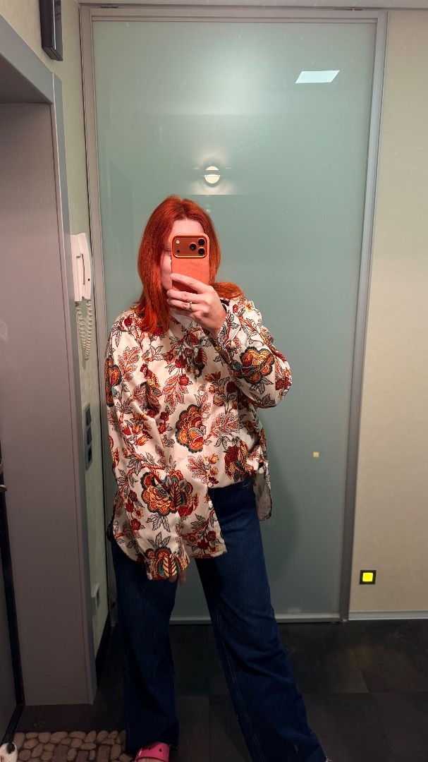 Идеальная рубашка из очень красивого  хлопка фото