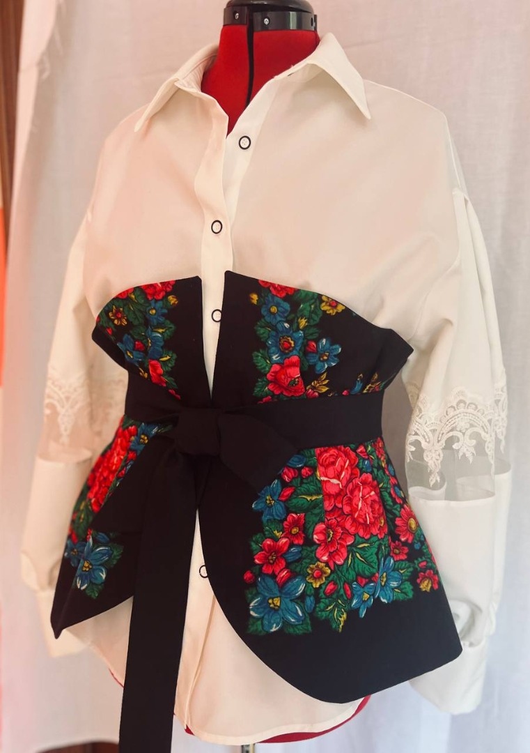 Пояс-баска по выкройке приталенного жакета фото