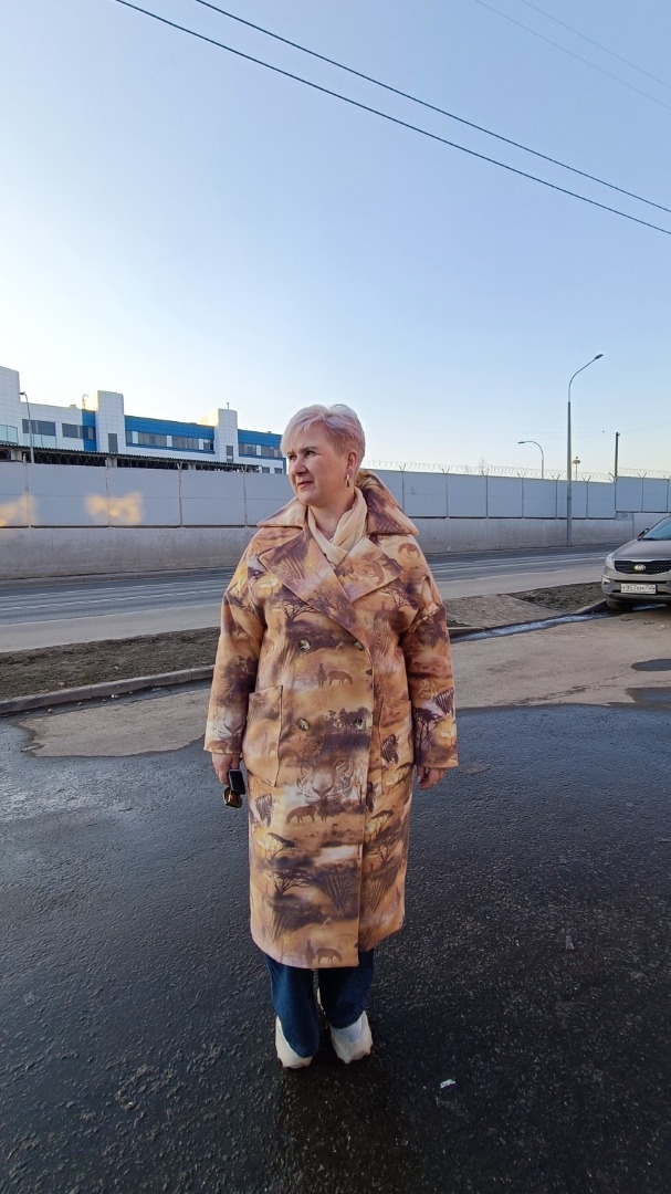 Весеннее сафари-пальто оверсайз фото