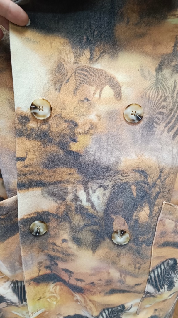 Весеннее сафари-пальто оверсайз фото