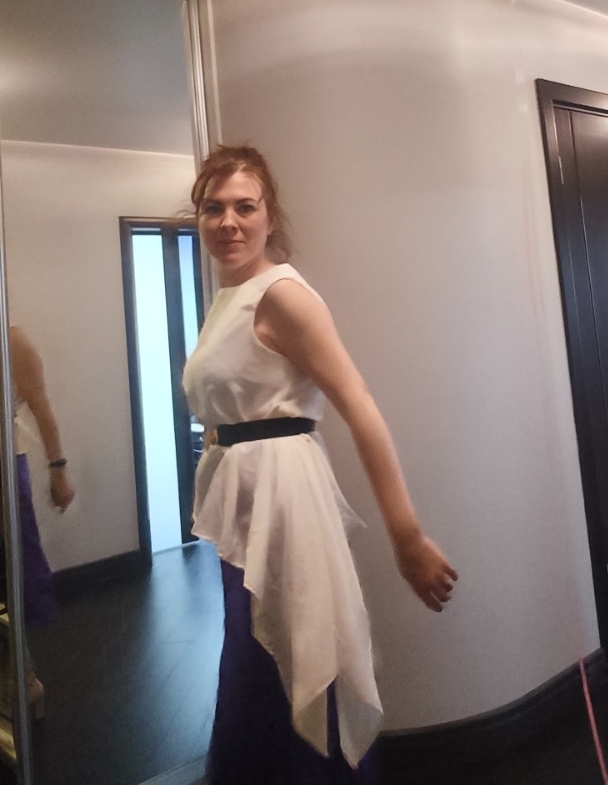 Топ с драпировкой фото