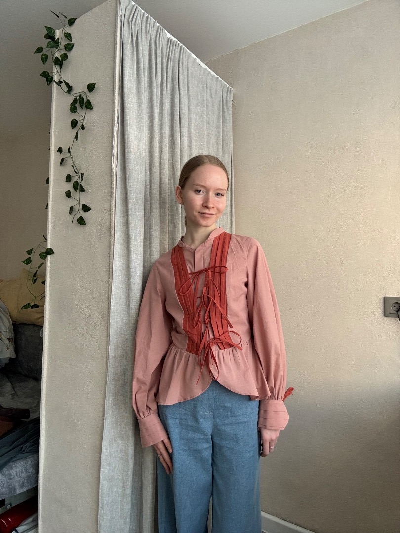 Нежнейшая блуза с нотками Азии✨ фото