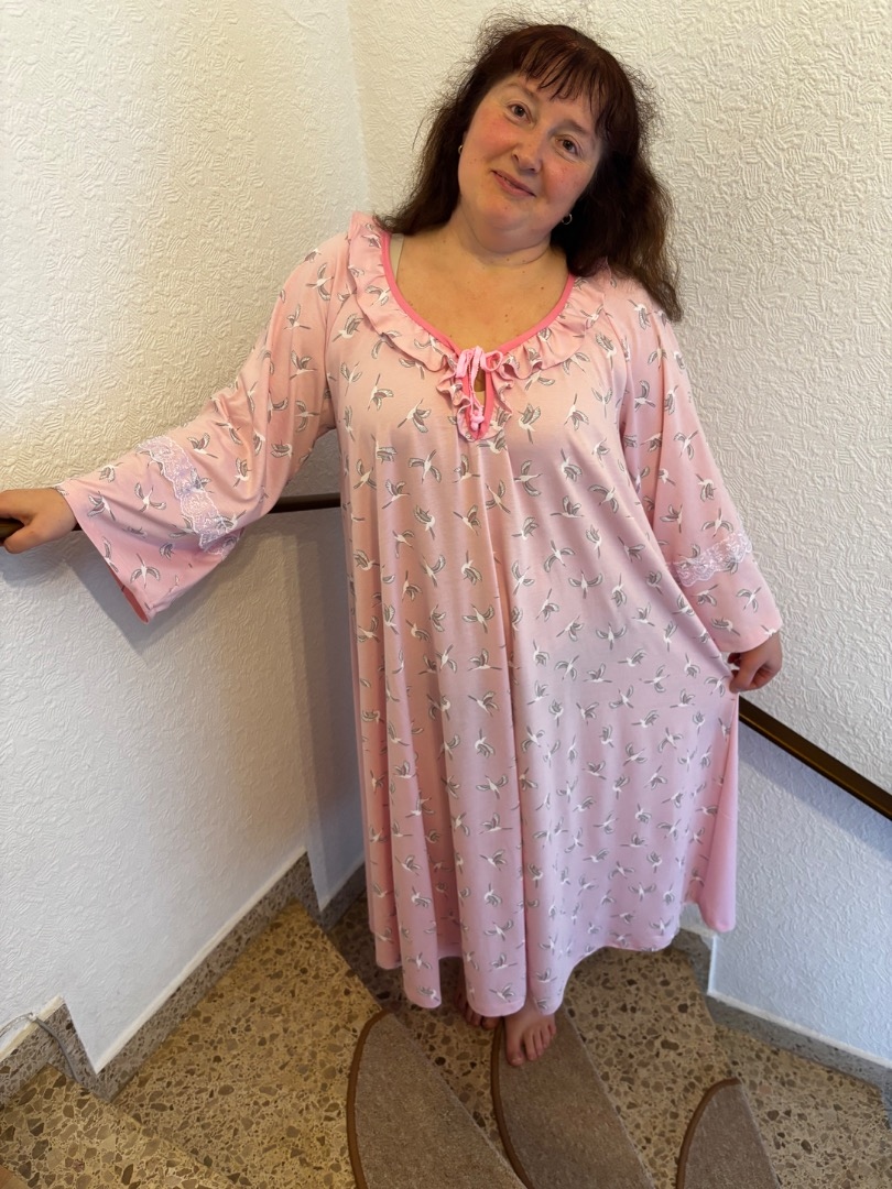 Розовая ночнушка фото