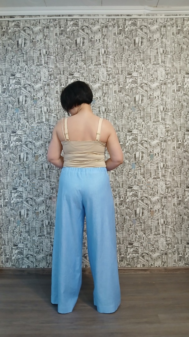 Брюки изо льна фото