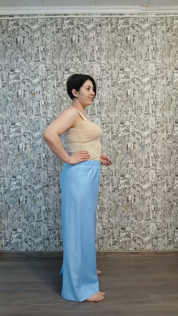 Брюки изо льна фото