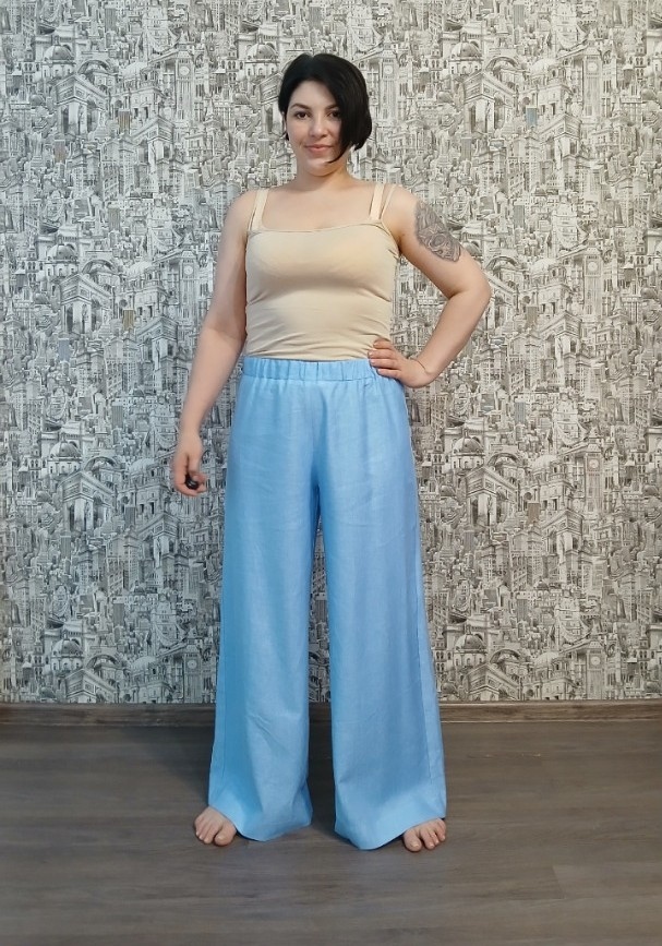 Брюки изо льна фото