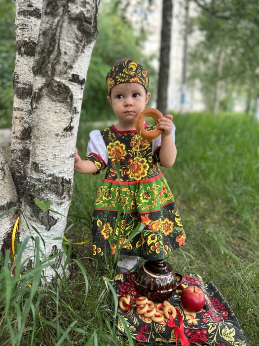 Вариант платья для внучки в народном стиле