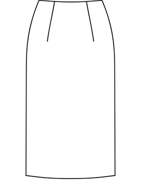 Выкройка-основа прямой юбки