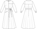 Готовая выкройка платья-рубашки "Арина"