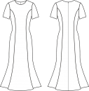Выкройка платья с юбкой годе «Стефания»