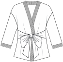 Выкройка жакета-кимоно «Мидори»