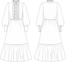 Платье "Северина". Инструкция по пошиву и печати выкроек