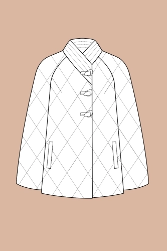 Выкройка куртки. Коллекция в азиатском стиле «Икигай»