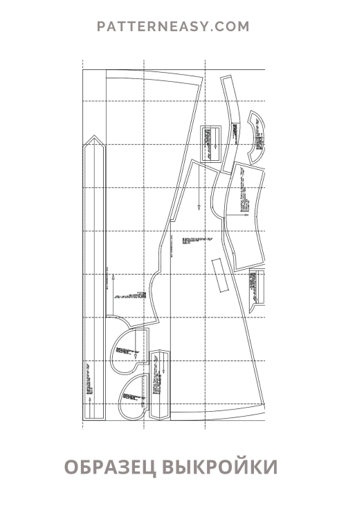 Выкройка-основа платья для скачивания