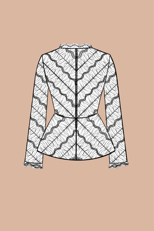 Выкройка блузы из кружева. Праздничная коллекция «Джоконда»_normal