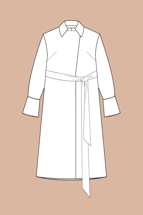 Выкройка платья-рубашки. Коллекция «Пятница»_normal