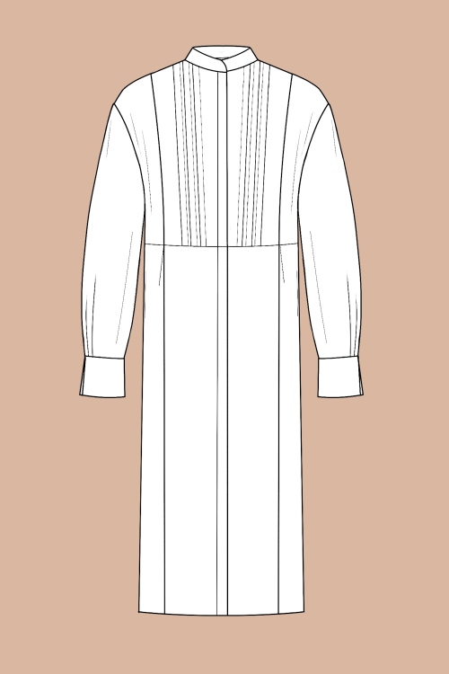 Выкройка платья-пальто. Коллекция в русском стиле «Смеяна»_normal