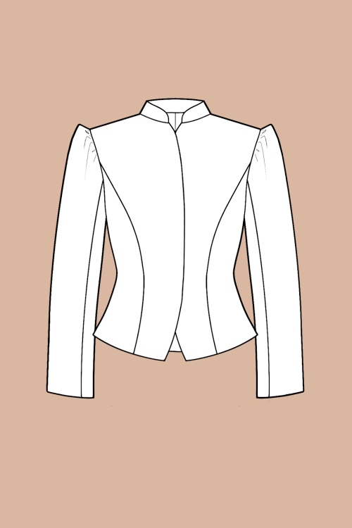 Выкройка жакета. Коллекция в русском стиле «Смеяна»_normal