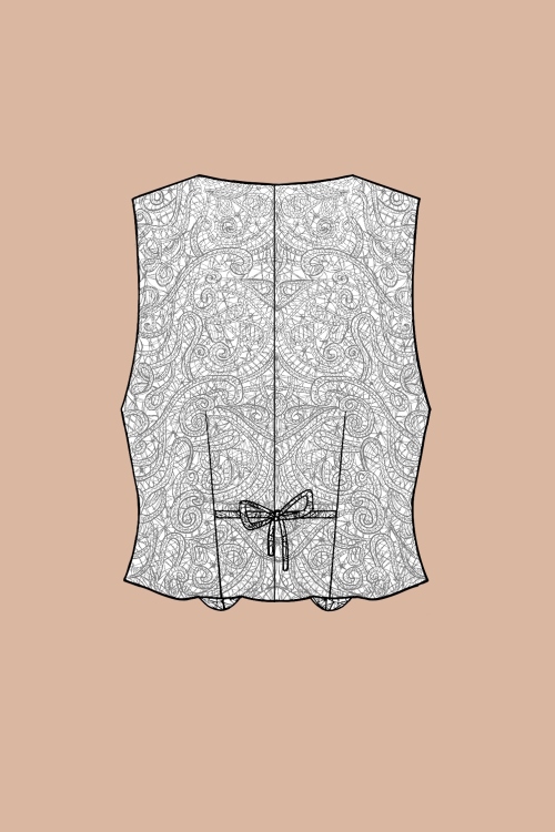 Выкройка жилета. Коллекция в русском стиле «Смеяна»_normal