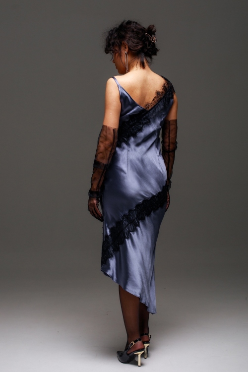 Выкройка асимметричного платья. Праздничная коллекция «Джоконда»_normal