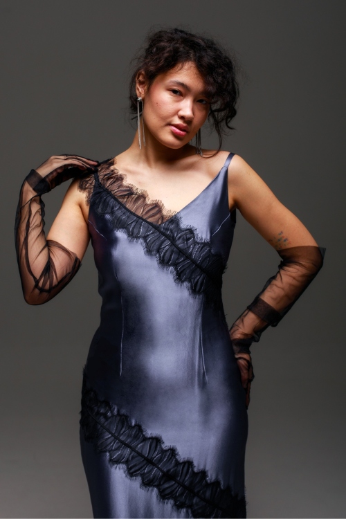 Выкройка асимметричного платья. Праздничная коллекция «Джоконда»_normal