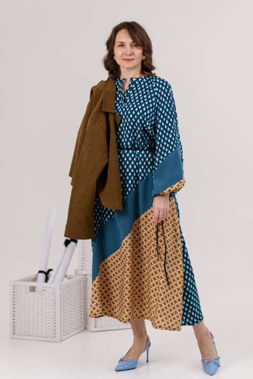 Выкройка асимметричного платья. Коллекция «Пятница»_normal