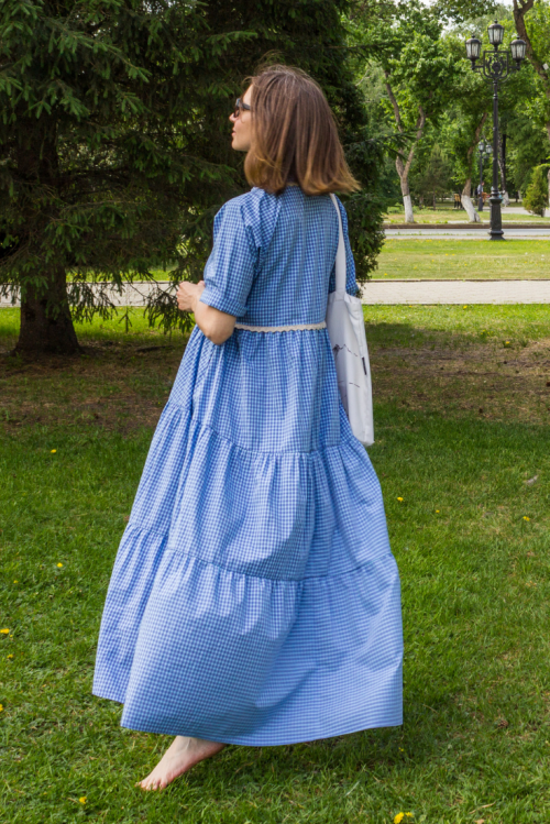 Платье с завышенной талией и сборками моделирование и пошив, готовая выкройка размер 46 бесплатно