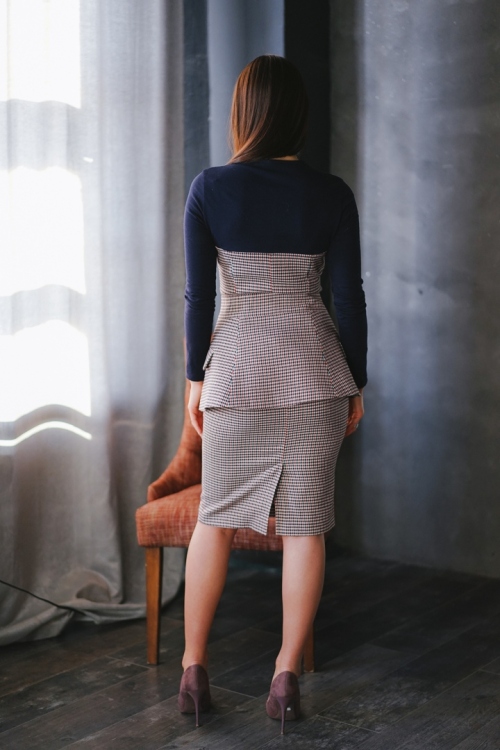 Выкройка платья со съёмной баской_normal