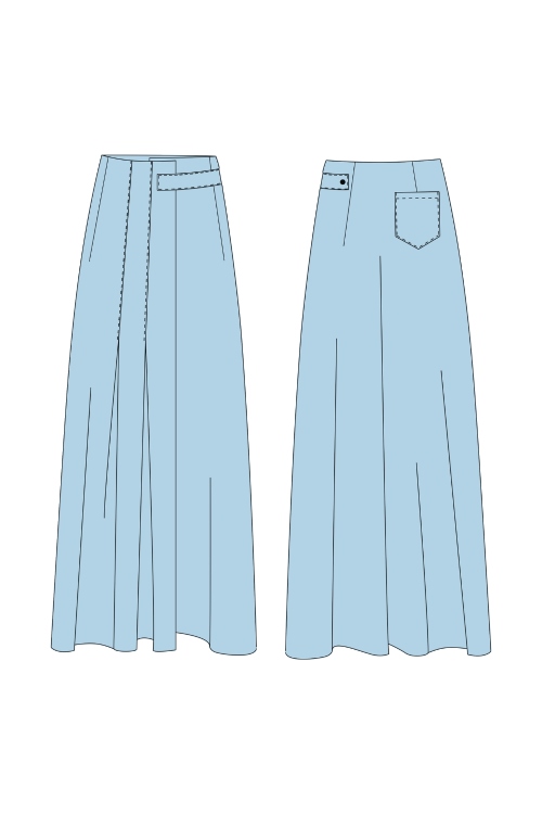 Выкройка cтилизованной юбки-килт_normal