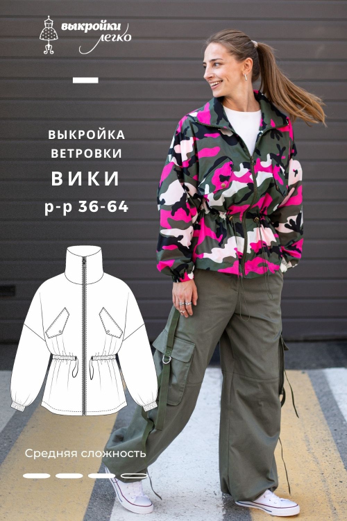 Выкройка ветровки. Дерзкая коллекция «Вики»_normal