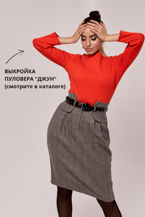 Готовая выкройка юбки на кокетке | Pattern skirt